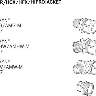 SILVYN® HFX 1/2'' 16.0X21.1 BK 30M