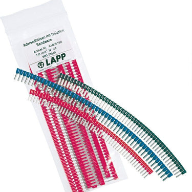 END SLEEVES DIN STRIPS 1.5 BK