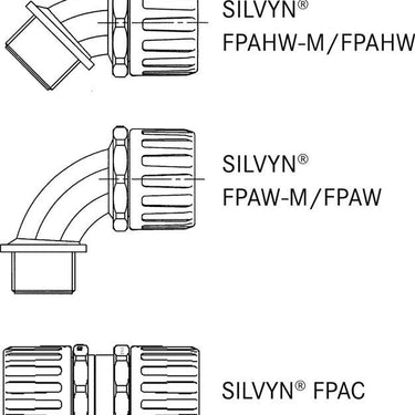 SILVYN® FPAS PA6 54 / 47.2X54.5 BK 25M