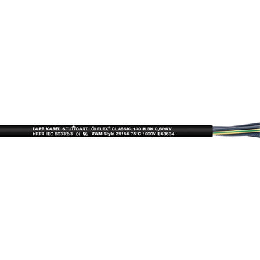 ÖLFLEX® CLASSIC 130 H BK 0,6/1 kV 18G2,5