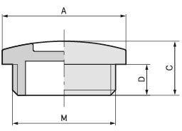 SKINDICHT® BLK-GL-M 12X1.5 RAL 7001 SGY